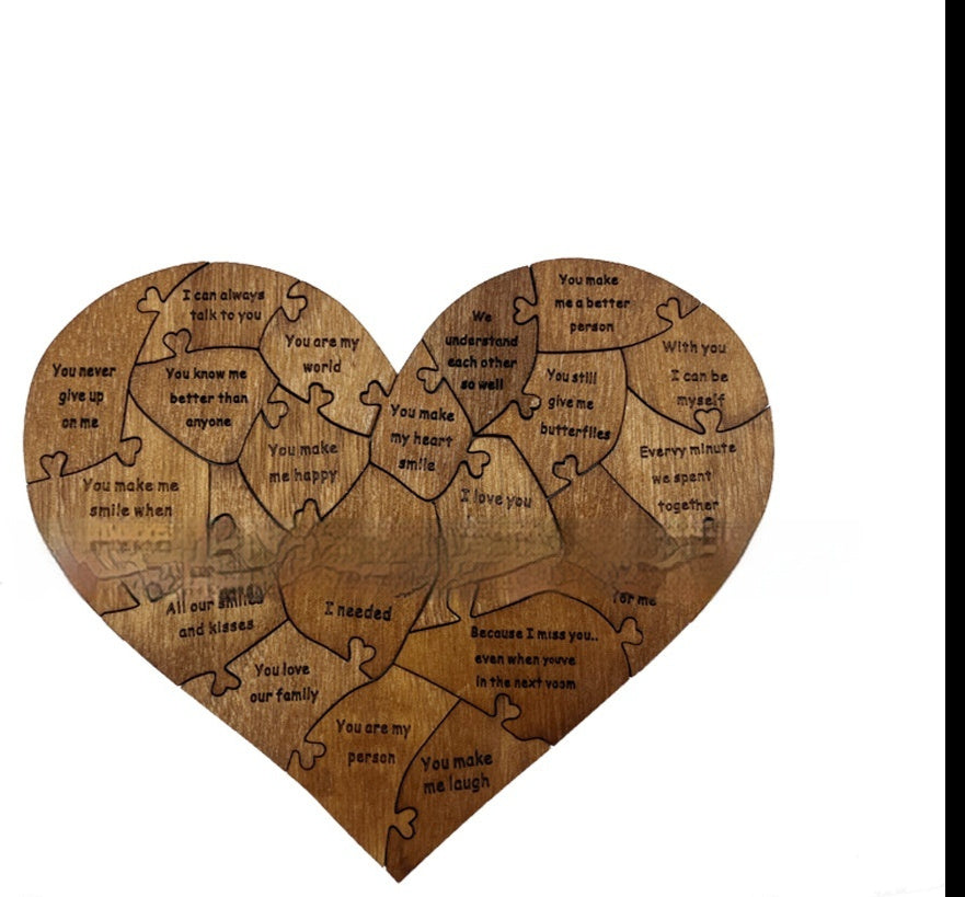 2025 New Valentine's Day Wooden Love Puzzle Reasons Why I Love You