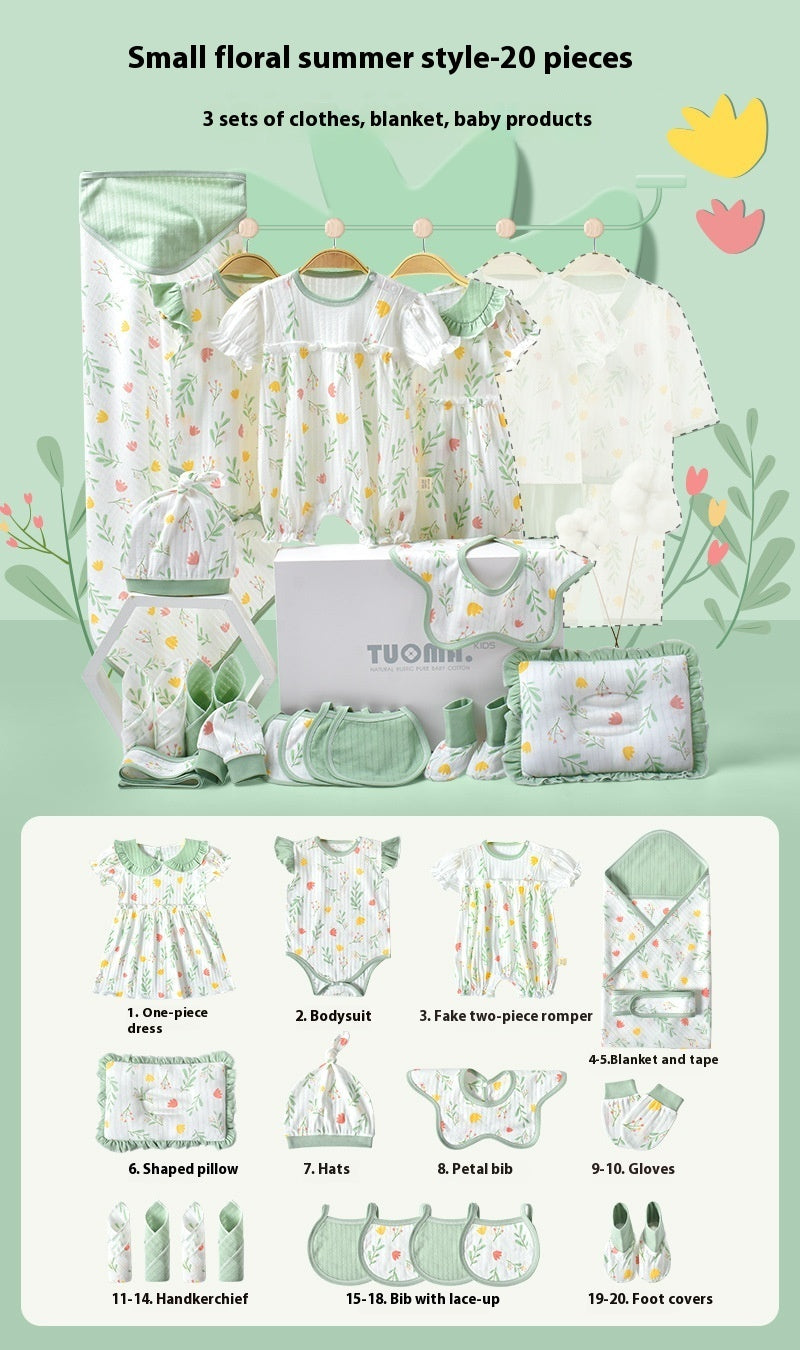 Clothes For Babies Newborn Gift Box Summer Thin Suit