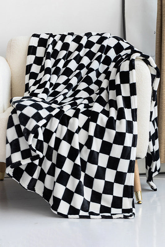 Chestnut Checkerboard Printed Soft Throw Blanket