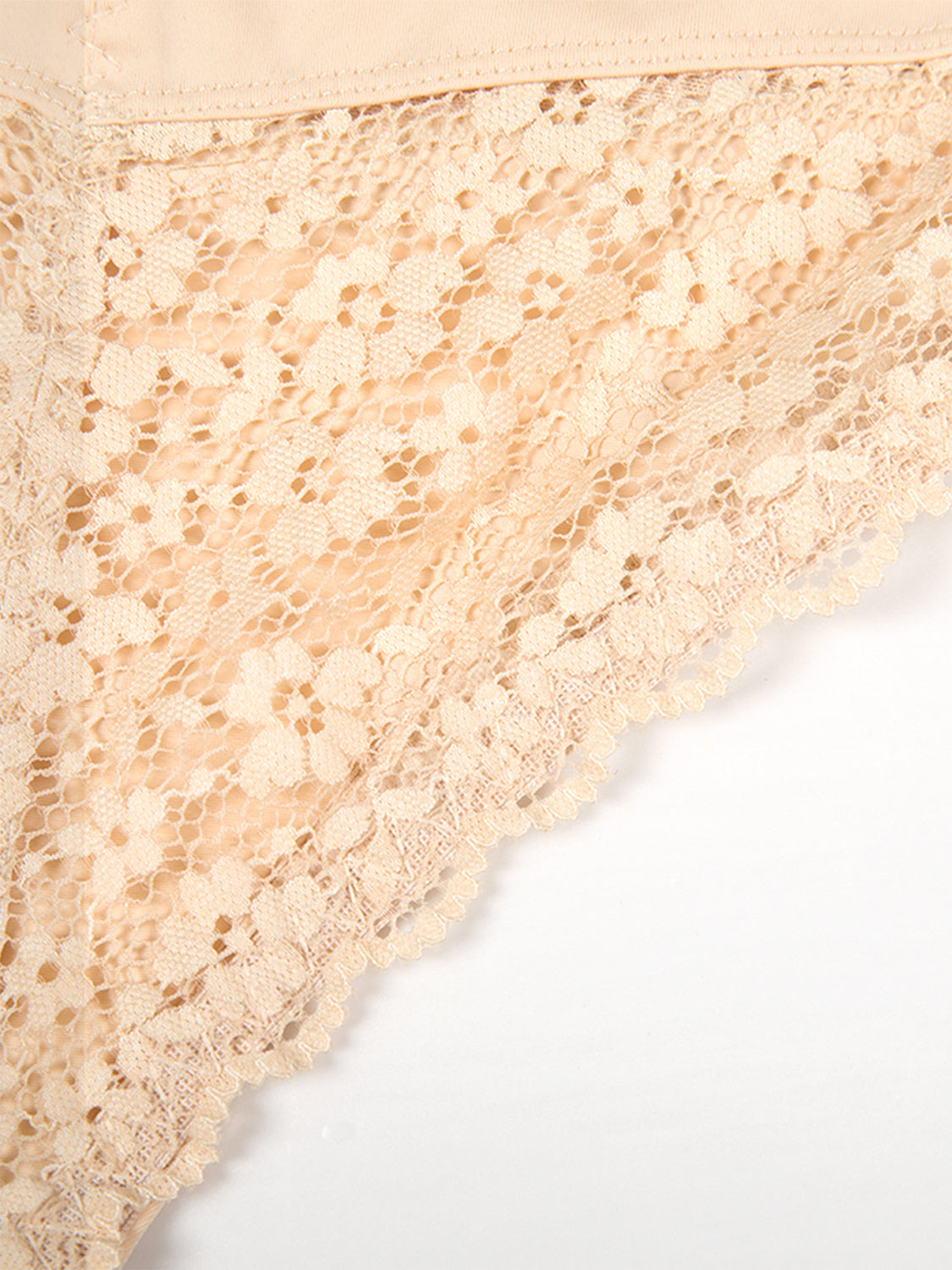 Full Size Lace Detail Shaping Shorts